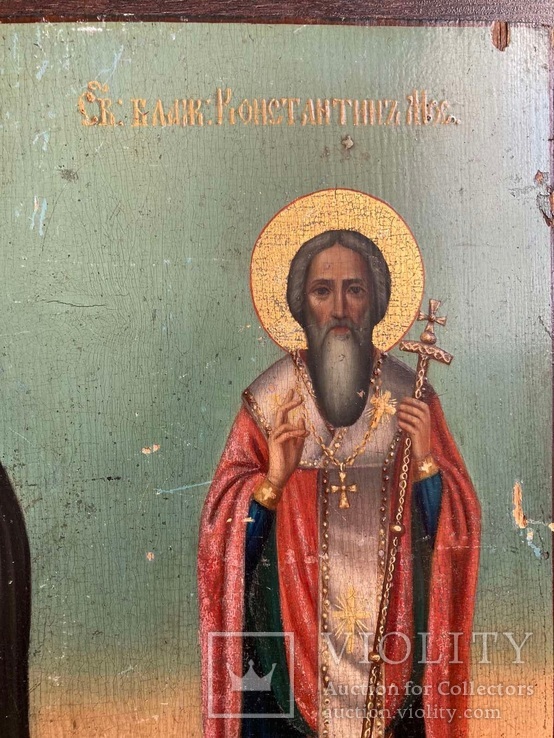 Икона Св.Мария и Св.Константин., фото №4