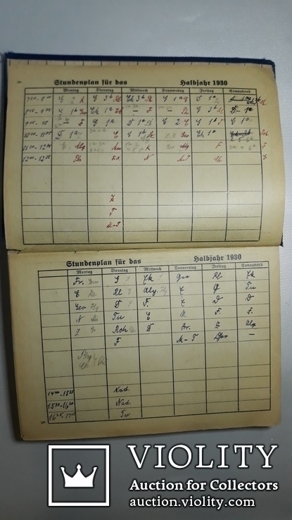 Записная книга календарь школьного  учителя 1930 год. На немецком  языке., фото №4