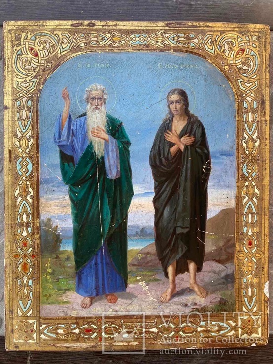 Икона Св.Андрей и Св.Мария Египетская, фото №2