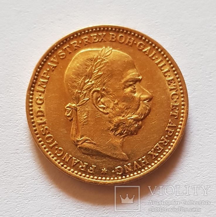 20 корон 1892р., Австрія, 6,77 гр. золота 900`, фото №8