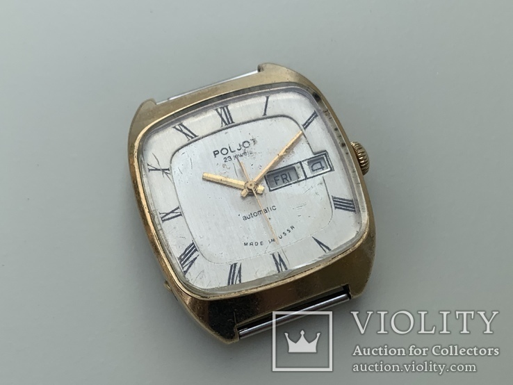 Poljot 2627.Н SU 23 jewels Automatic Au10 Часы наручные мужские СССР, фото №7