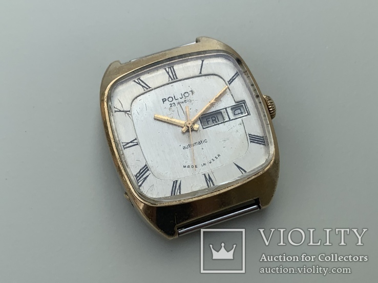 Poljot 2627.Н SU 23 jewels Automatic Au10 Часы наручные мужские СССР, фото №8