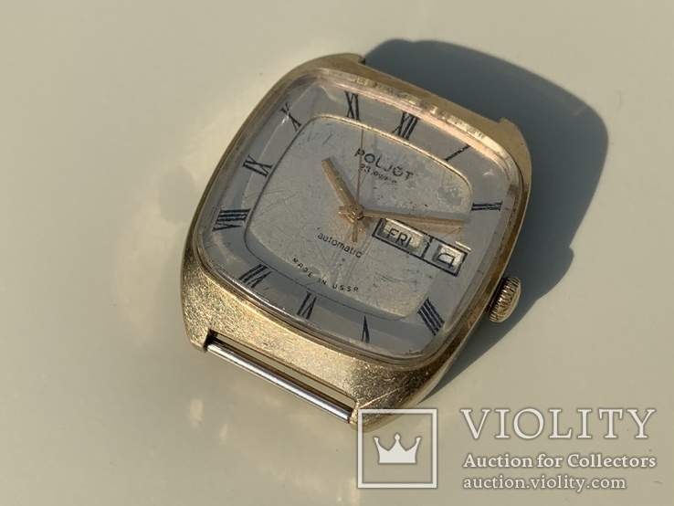 Poljot 2627.Н SU 23 jewels Automatic Au10 Часы наручные мужские СССР, фото №10