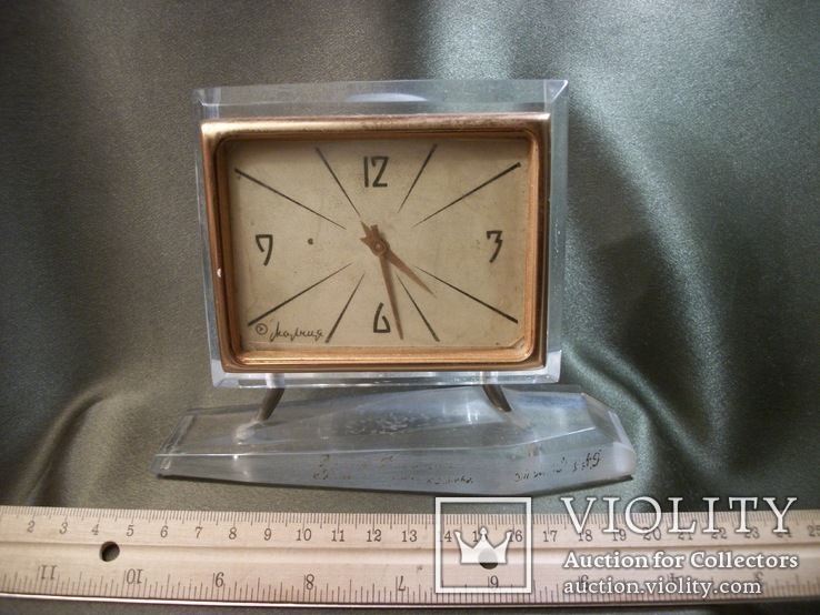 Часы Молния СССР в оформлении из оргстекла, фото №7