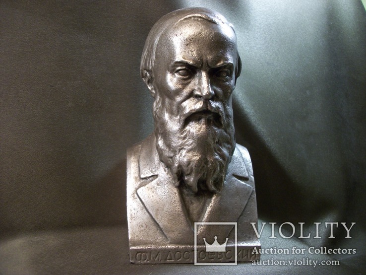Бюст, скульптура Ф.М. Достоевский, писатель, философ, фото №3