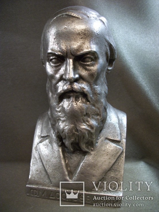 Бюст, скульптура Ф.М. Достоевский, писатель, философ, фото №4