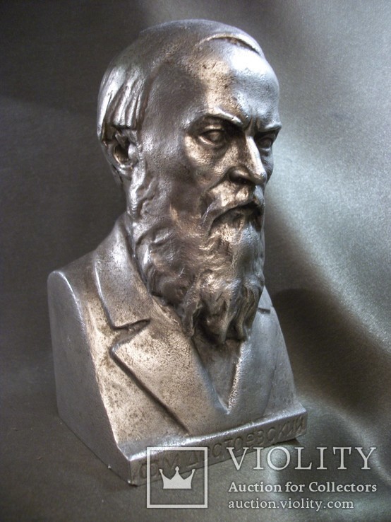 Бюст, скульптура Ф.М. Достоевский, писатель, философ, фото №6