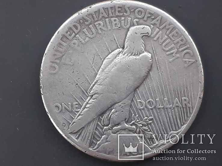 1 доллар, США, 1922 год, D, Peace Dollar, серебро 0.900, 26.73 гр.