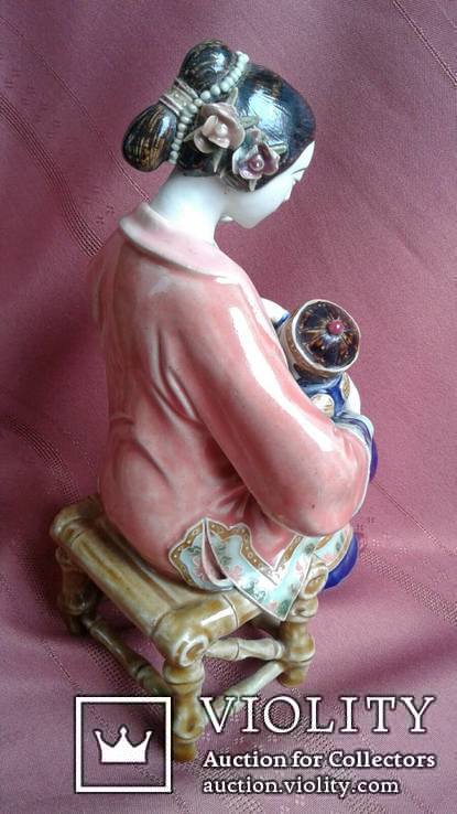 Керамическая статуэтка. Мать и дитя. Китай, photo number 3