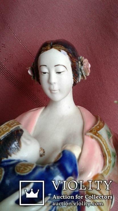 Керамическая статуэтка. Мать и дитя. Китай, photo number 6