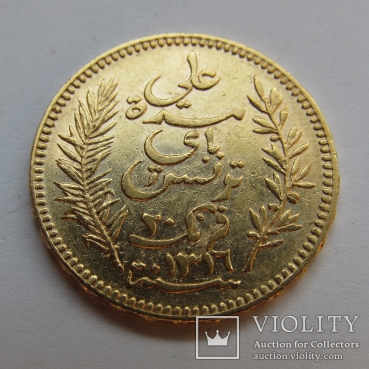 20 франков 1898 г. Тунис, фото №5