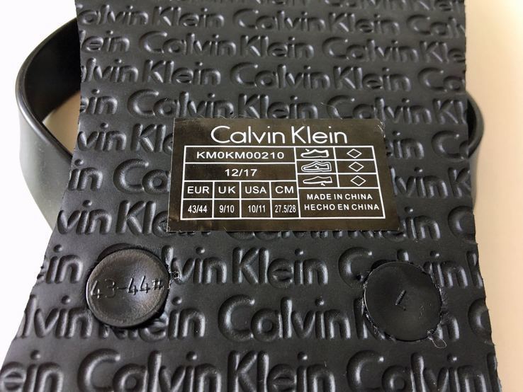 Шлепки Calvin Klein p. 44. Италия вьетнамки. оригинал., фото №7