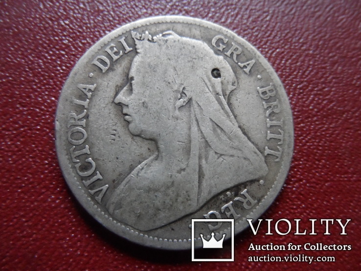 Пол кроны 1895  Великобритания серебро    (S.10.5)~, фото №2