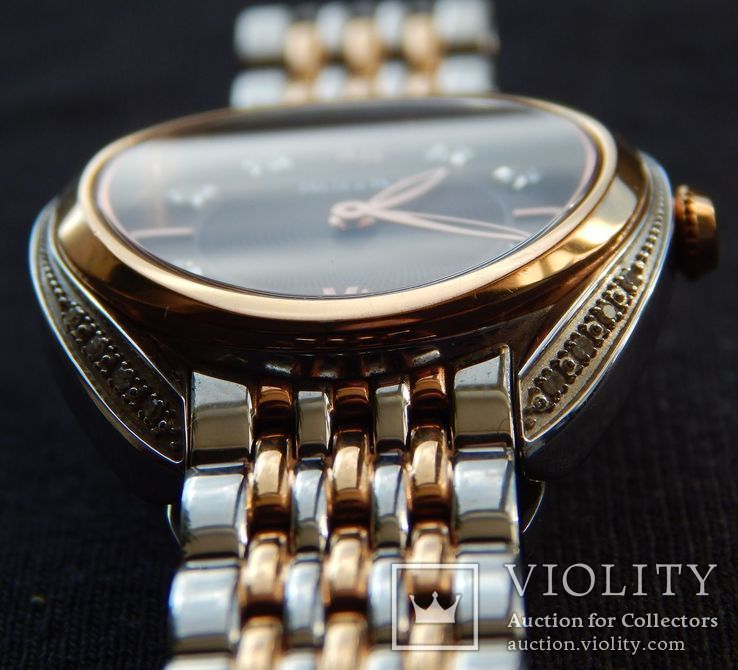 Часы женские Bulova, сапфир, 24 бриллианта, США, фото №3