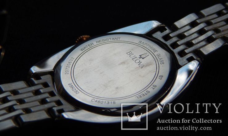 Часы женские Bulova, сапфир, 24 бриллианта, США, фото №4