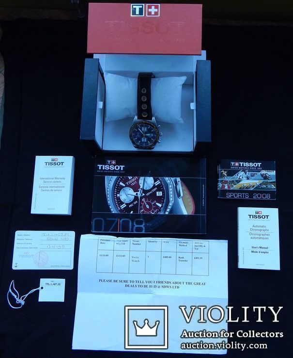 Часы Tissot Rally PRS 516, автоподзавод, 100м, калибр ETA-Valjoux 7750, фото №2