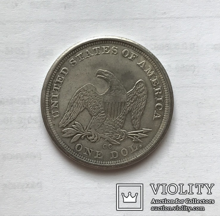 1 доллар 1846 года. Копия., фото №3