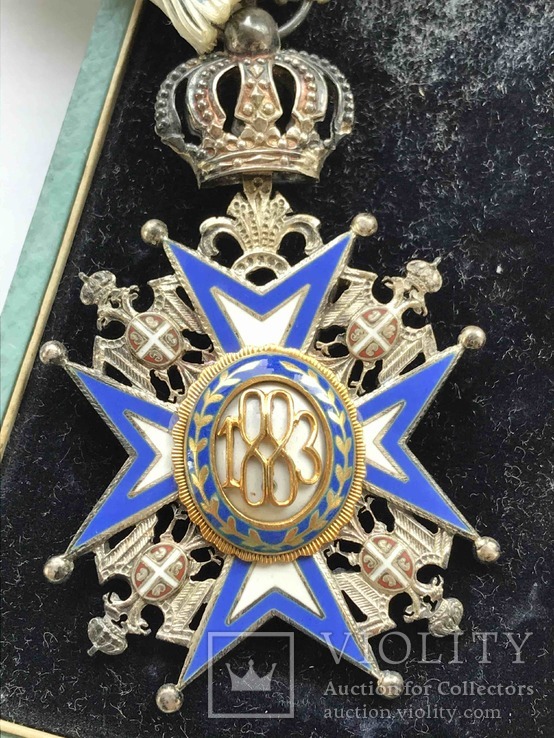 Сербия. Орден Св Саввы 5 степени со звездой в коробке., фото №13