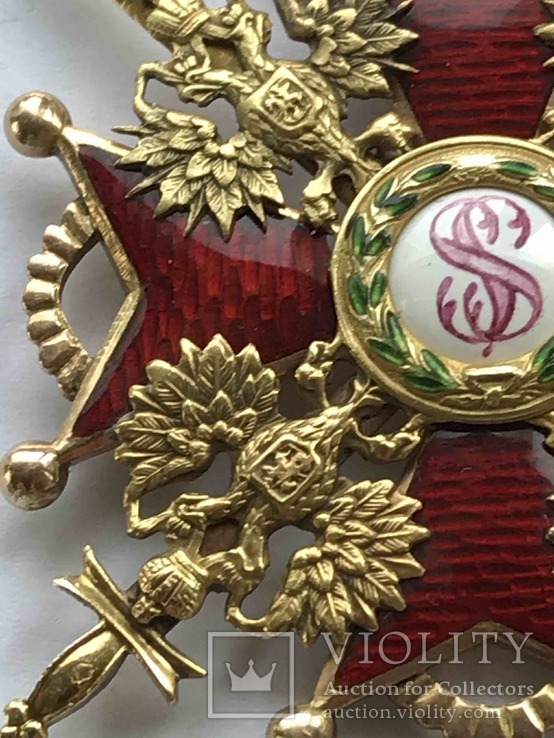 Орден Св Станислава 2 степении с мечами в золоте за Русско-Японскую войну., фото №11