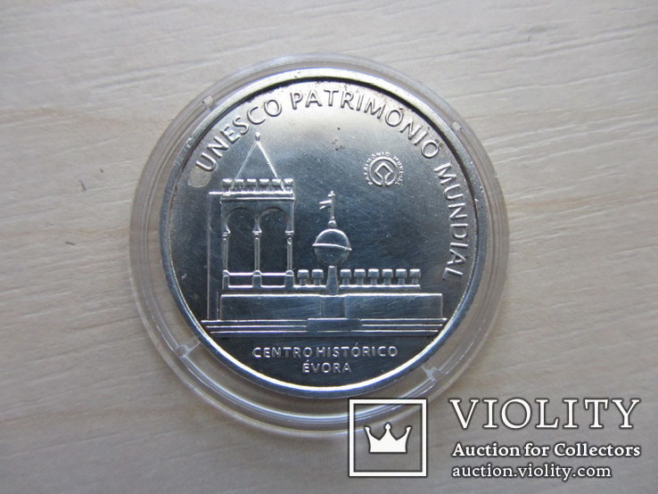 Португалия 5 евро, серебро " Всемирное наследие ЮНЕСКО", 2004, фото №2