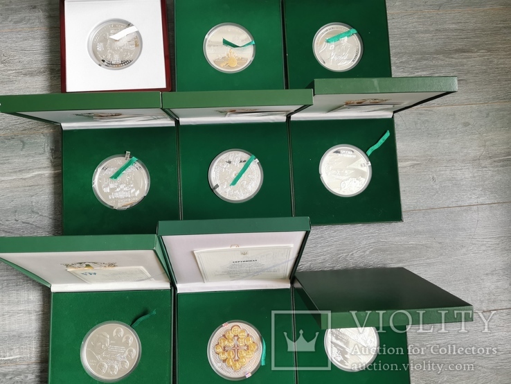 Полная коллекция серебрянных монет НБУ 0.5 кг 9 шт