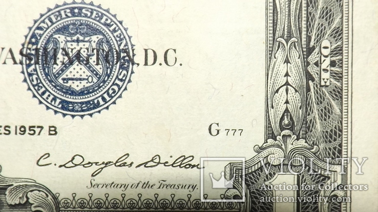 4 банкноты 1910,1919,1957 год доллар1957g777, фото №3