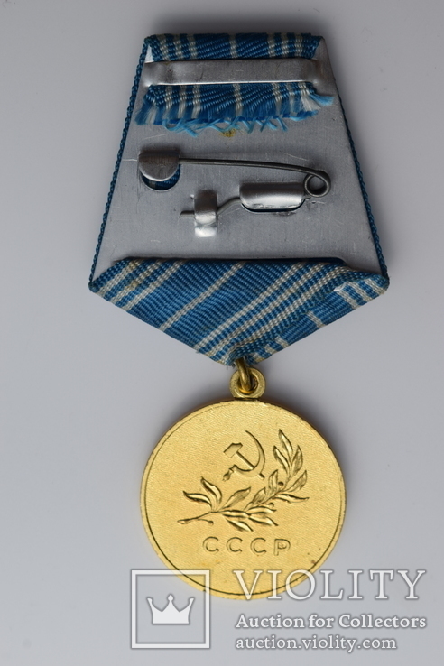 Медаль "За спасение утопающих" на документе, фото №4
