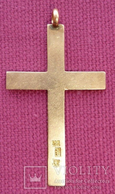 Золотой крестик 56 Киев, фото №3