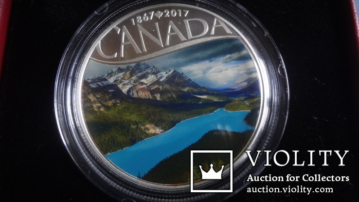 10  долларов  2017  Канада озеро Пейто  серебро, фото №3