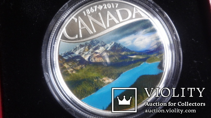 10  долларов  2017  Канада озеро Пейто  серебро, фото №4