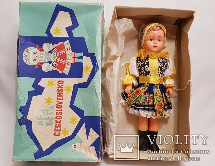 Кукла Lidova Tvorba в коробке 1981 год , Чехословакия 30 см. целлулоид +, фото №2