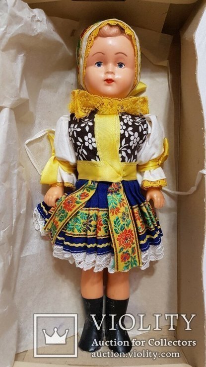 Кукла Lidova Tvorba в коробке 1981 год , Чехословакия 30 см. целлулоид +, фото №3