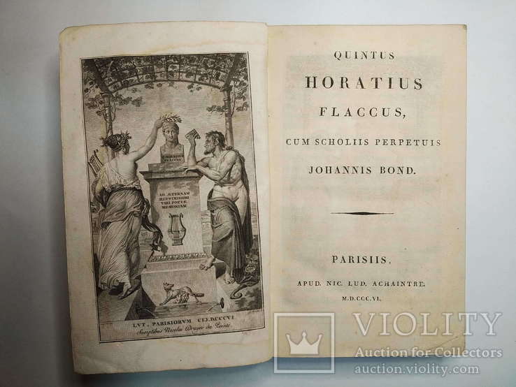 QUINTUS HORATIUS FLACCUS, Cum Scholiis perpetuis. Johannis Bond. 1806