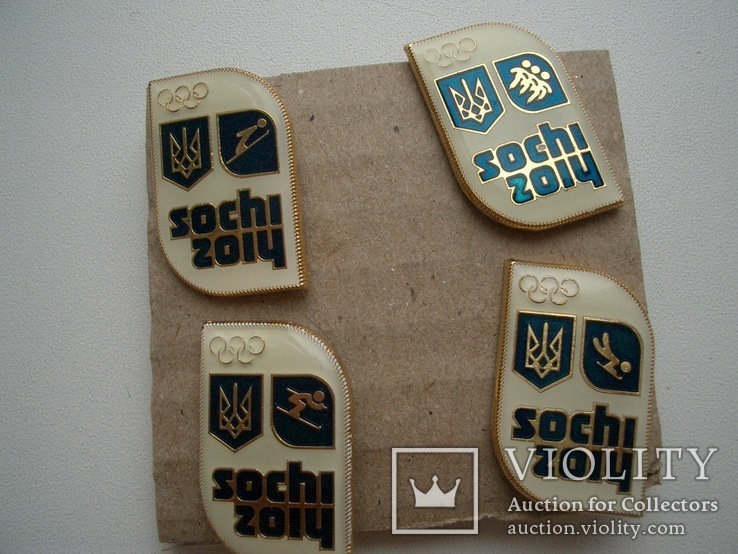 Значки 12 шт.Олимпиада-2014 Сочи,Украина, фото №2