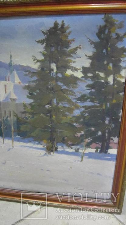 Закрпатська школа живопису. М. Саптюк"Зима" 1957 р., фото №4