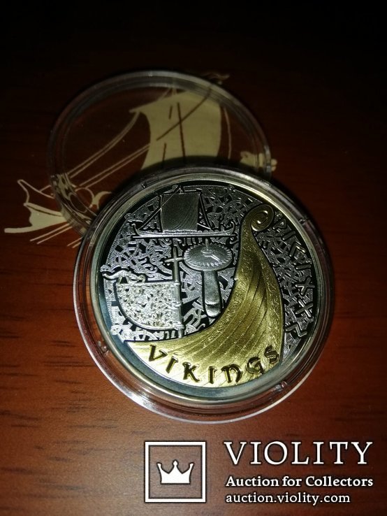 Набор монет Викинги Андорра 2008, фото №6