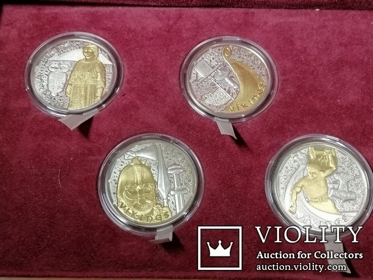 Набор монет Викинги Андорра 2008, фото №4