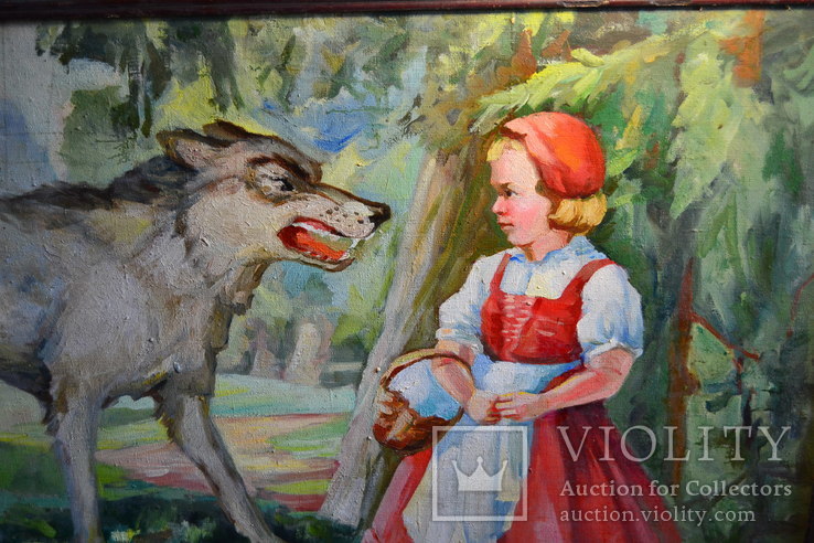 Картина из обкомовского садика. Волк и Красная шапочка., фото №6