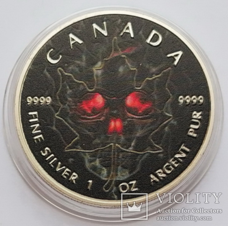Канада. Череп. 5 долларов 2018 г. (копия), фото №2