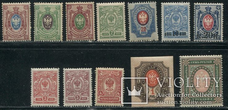 Царская Россия 12 марок  MNH **, фото №2