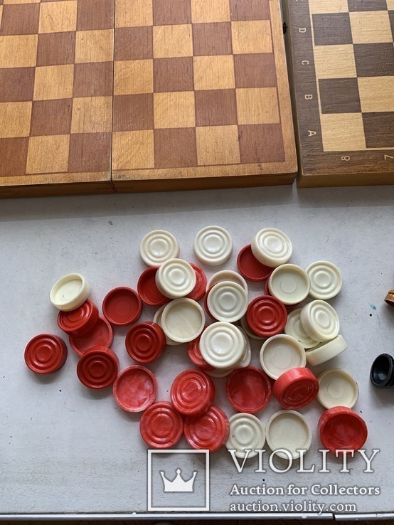 Шашки шахматы фигурки две доски, фото №6
