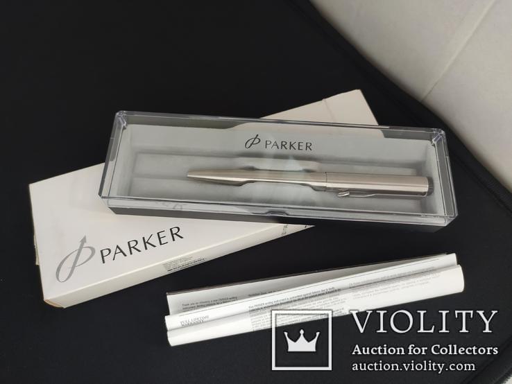Шариковая ручка "Паркер"  (Parker Vector Standard Stainless Steel), фото №2