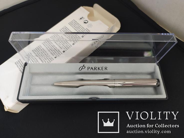 Шариковая ручка "Паркер"  (Parker Vector Standard Stainless Steel), фото №3