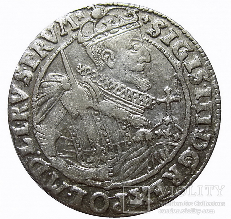 Орт 1623 г. (коронный), Сигизмунд ІІІ Ваза (AU-UNC)