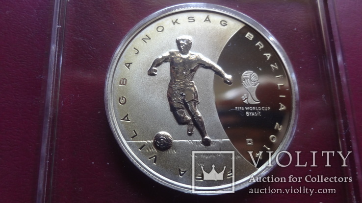 3000  форинтов 2013  Венгрия Чемпионат мира по футболу  серебро, фото №3