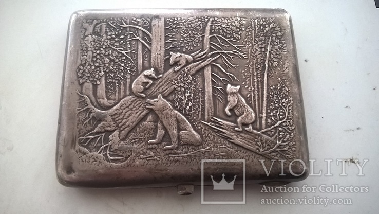 Серебряный портсигар с дарственной надписью- 1926-30 років, фото №2