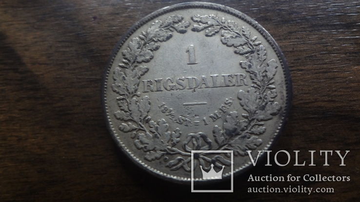 1  ригсдаллер 1855  Дания  серебро   (Лот.1.18)~, фото №4