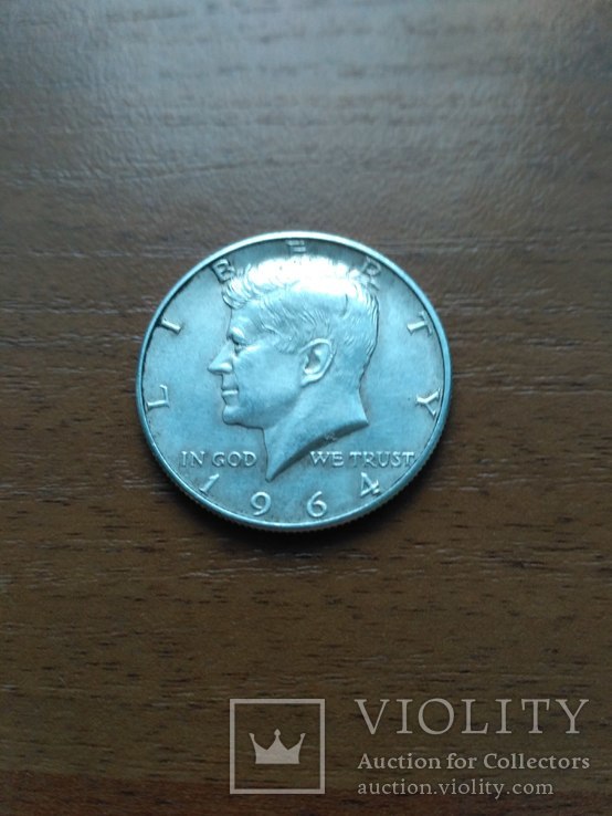 50 центів півдолара США 1964 р., фото №2