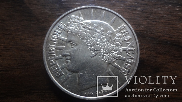 100  франков  1988  Франция  серебро    (Лот.6.16)~, фото №2