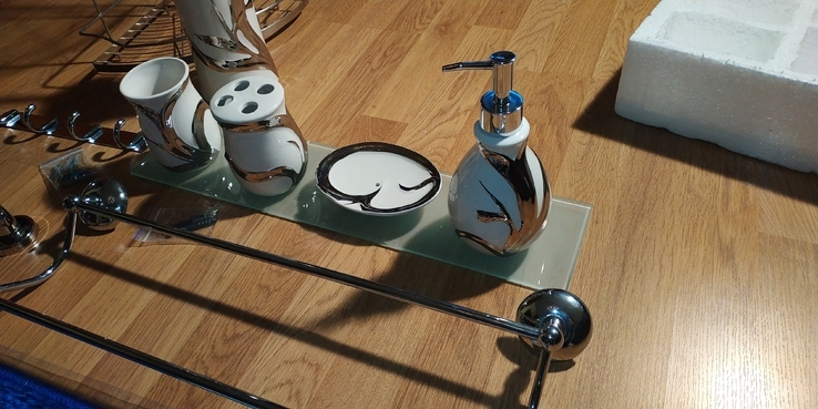 Комплект аксесуарів для ванної кімнати, 11 одиниць, numer zdjęcia 3